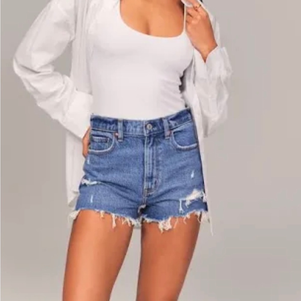 Abercrombie high waist mom shorts